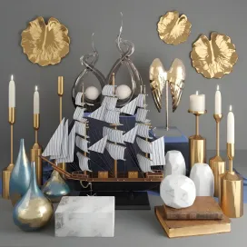 Decorative with gold items